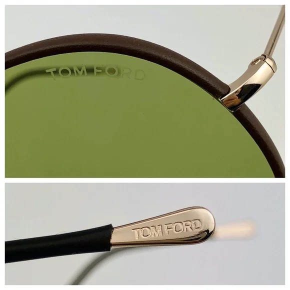 New TOM FORD Mack Aviator Green Lens Sunglasses - Picture 7 of 16